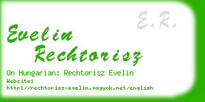 evelin rechtorisz business card